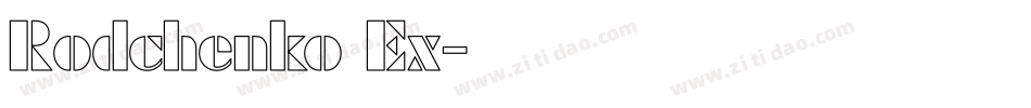 Rodchenko Ex字体转换